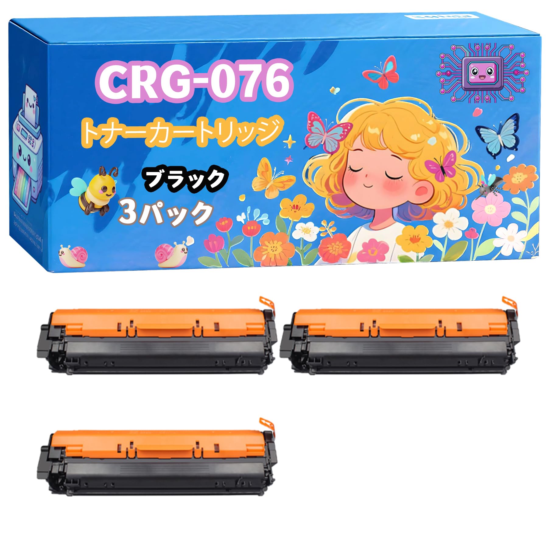 Amazon.co.jp: 互換ブランド キャノン Canon CRG-076 トナー
